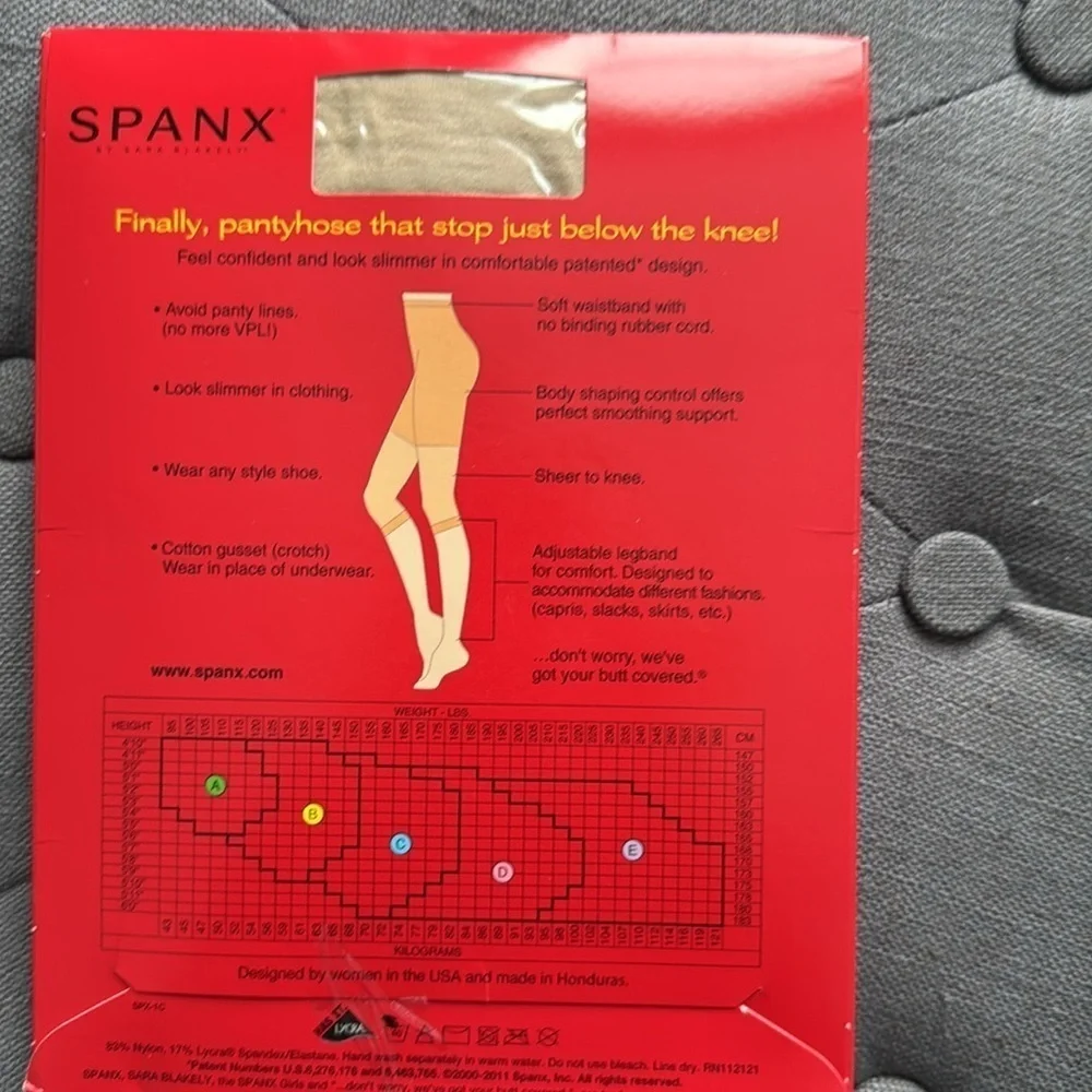 New in package the original footless control top pantyhose nude size C